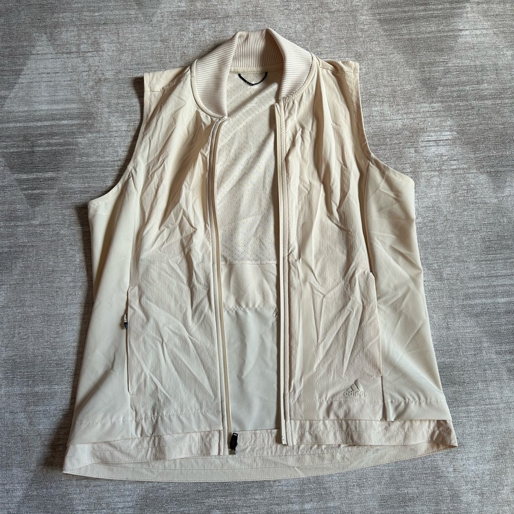 Adidas Ivory Cream Lightweight Running Vest